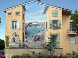 Aneka Gambar 3D di Jalanan, Bikin Mata Terkecoh