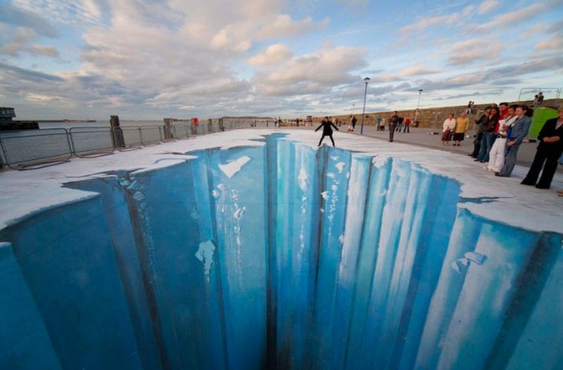 Kumpulan Seni Gambar 3 Dimensi di Jalanan, Super Mengagumkan