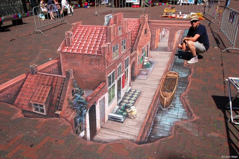 Kumpulan Seni Gambar 3 Dimensi di Jalanan, Super Mengagumkan