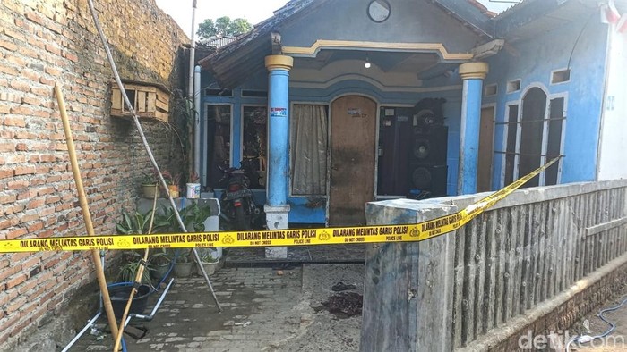 Lokasi anak sabet ayah pakai golok di Sukabumi.