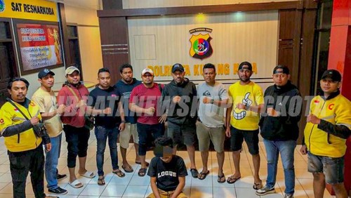 HSR (31) saat diamankan di Polresta Kupang Kotax NTT.