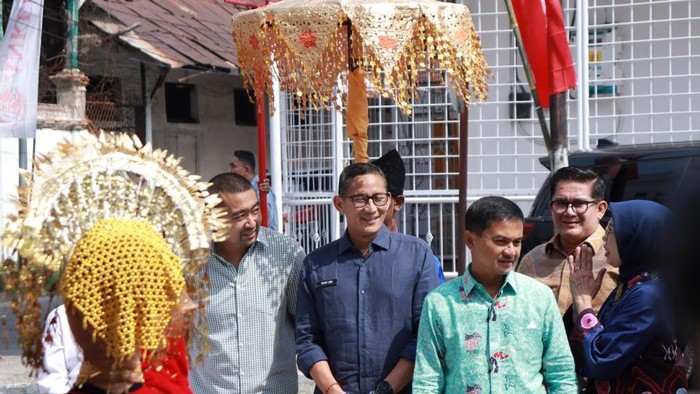 Menparekrat Sandiaga Uno di Padang. (Foto: Dok Kemenparekraf RI)