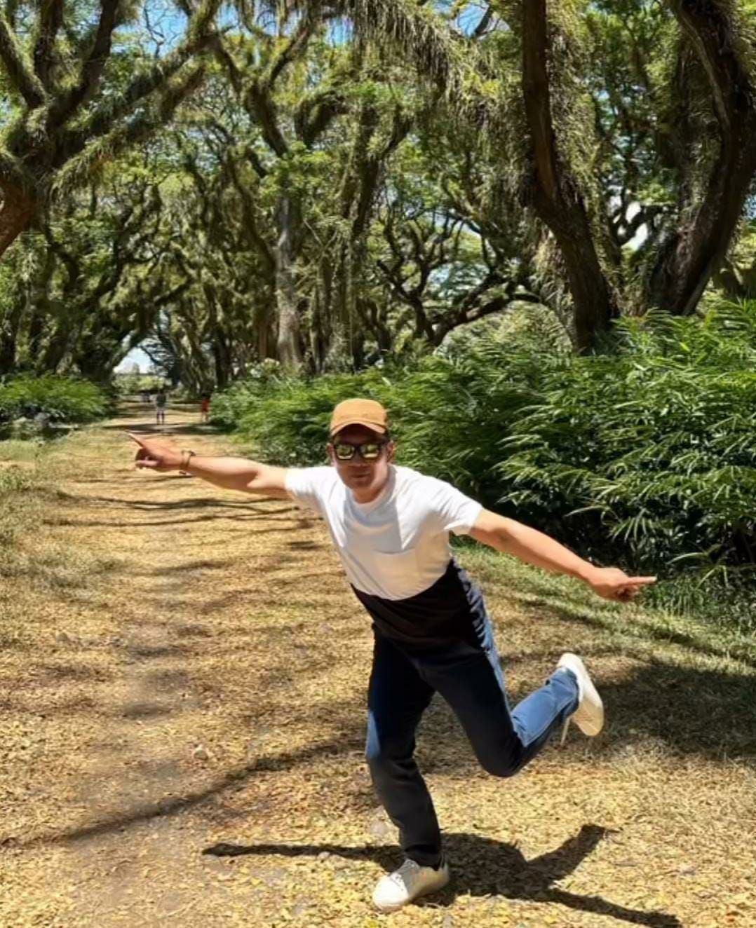 Ridwan Kamil saat berlibur ke De Djawatan Banyuwangi.