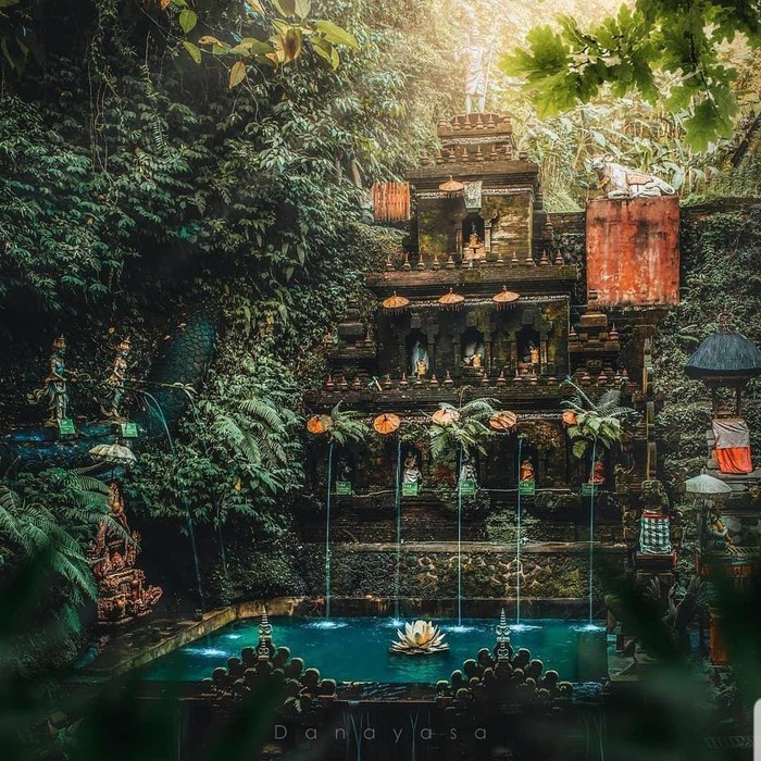 Tempat melukat di Pura Taman Pecampuhan Sala, Banjar Sala, Desa Abuan, Kecamatan Susut, Kabupaten Bangli, Bali. (Foto: Instagram puratamanpacampuhansala)