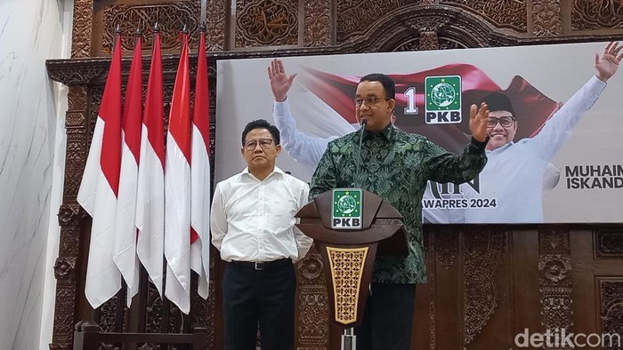 Anies Baswedan dan Muhaimin Iskandar (Cak Imin) di DPP PKB