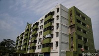 Begini kondisi Rusun Marunda Blok C, Senin (11/9/2023). Pada 30 Agustus 2023 lalu, plang nama Blok C5 roboh dari ketinggian lantai 6 karena keropos.  