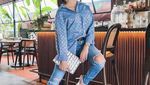 Serunya Hana Hanifah saat Nongkrong Cantik di Beach Club