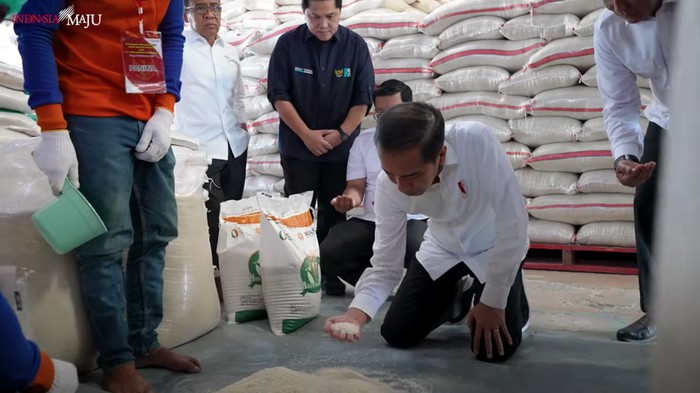 Jokowi Pastikan Stok Beras Melimpah, Minta Masyarakat Tak Khawatir
