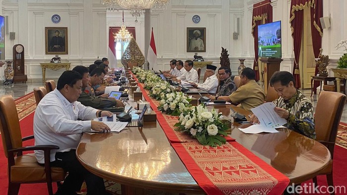 Jokowi pimpin ratas soal pemberantasan narkoba. (Marlinda/detikcom)