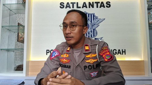 Kasatlantas Polres Lombok Tengah Iptu Abdul Rachman di Polres Lombok Tengah, Senin (11/9/2023).