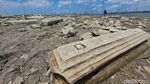 Potret Munculnya Kompleks Makam Kuno di Tengah Waduk Gajah Mungkur Wonogiri