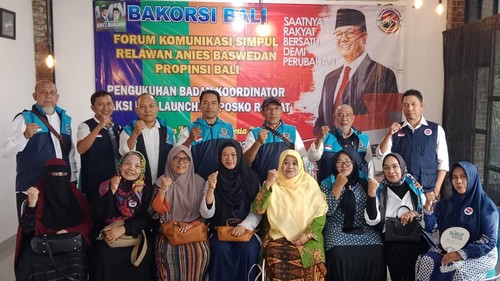 Pengurus Forkom Simpul Relawan Anies Provinsi Bali.