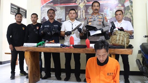 Polsek Ubud mengungkap kasus pencurian di salah satu vila.