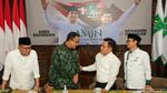 Anies Baswedan Berbatik Hijau ke Markas PKB, Disambut Cak Imin