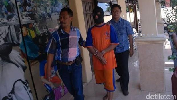 Prawato, duda di Jombang pembunuh Kuswati saat ditangkap