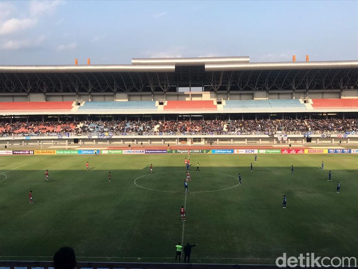 PSIM Jogja vs Bekasi FC di Stadion Mandala Krida, Jogja, Senin (11/9/2023) sore.