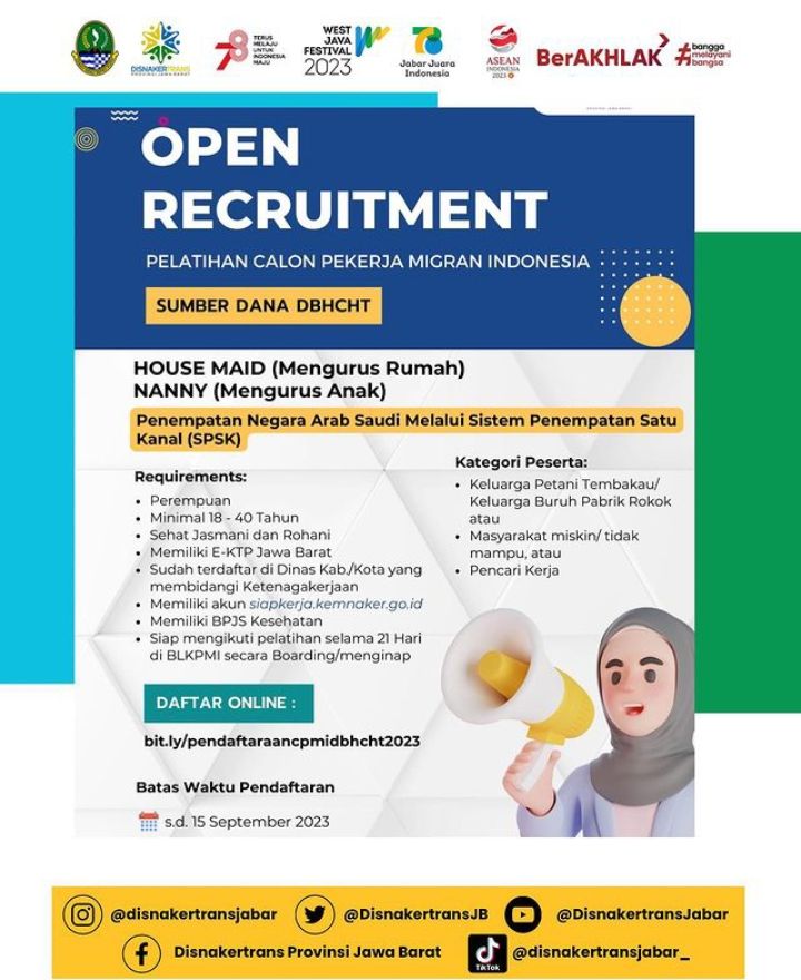 Tangkapan layar dari postingan Disnaketransjabar