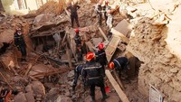 Gempa M 6,8 ini tercatat sebagai yang paling mematikan di Maroko sejak tahun 1960 saat terjadi gempa dahsyat yang menewaskan sedikitnya 12.000 orang. Reuters/Nacho Doce.
