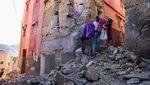 Mengais Sisa Harta Benda Imbas Gempa Maroko