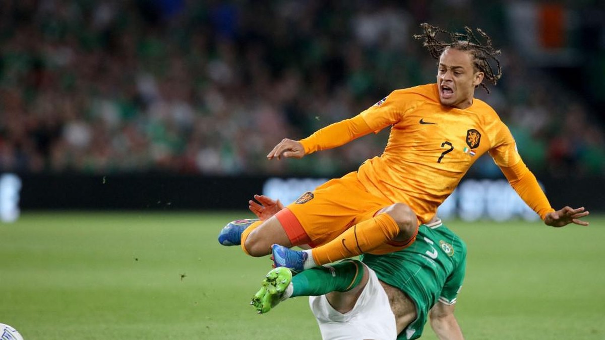 Hasil Irlandia vs Belanda di Kualifikasi Piala Eropa 2024. (Foto: AFP/PAUL FAITH)