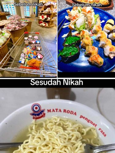 Curhatan seorang istri ini mendadak viral di TikTok, pasalnya dia memperlihatkan jajanan atau hidangan yang biasanya ia santap sebelum dan sesudah menikah.