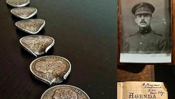 Koin yang Menyelamatkan Nyawa Seorang Prajurit- Di Awal Perang Dunia I Foto: Boredpanda