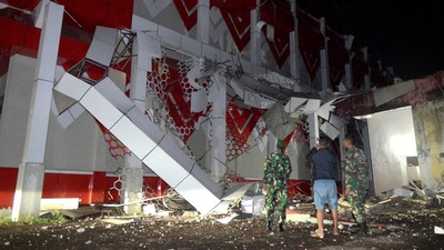 GOR di Manado Hancur Akibat Gempa M 5,9 di Maluku Utara