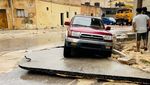 Libya Diterjang Badai Dahsyat, Jalanan Ambles-Mobil Rusak