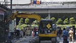 Jalur Pejalan Kaki Dibangun di Stasiun Sudirman, Ini Potretnya