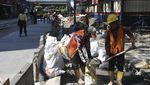 Jalur Pejalan Kaki Dibangun di Stasiun Sudirman, Ini Potretnya