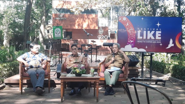 Konferensi pers di KLHK (Annisa/detikcom)