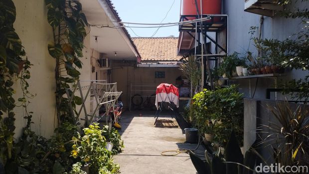 Kosan TKP pembunuhan Mega Suryani Dewi di Bekasi (Brigitta Belia/detikcom)