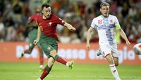 Diogo Jota bukan hanya pilar di Liverpool, tetapi juga bagian penting dari tim nasional Portugal. (Foto: AP/Joao Matos)