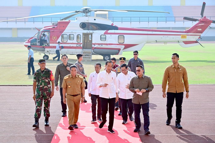 Muchlis Jr - Presiden Jokowi tiba di Banten untuk kunjungan kerja atau kunker, 12 September 2023. (Biro Pers Sekretariat Presiden)