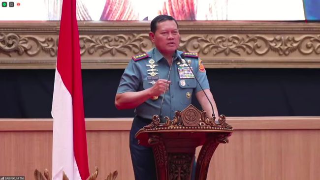 Panglima TNI Laksamana Yudo Margono mengingatkan seluruh prajurit untuk kembali menjaga netralitas dalam Pemilu. (YouTube Puspen TNI)