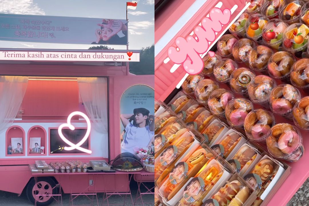 Park Bo Gum Pamer Tumpeng Kiriman Fans Indonesia, IU Girang Kebagian