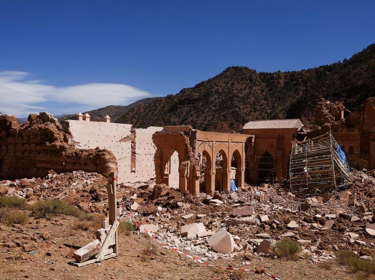 Penampakan Masjid Bersejarah Tinmel Rusak Akibat Gempa Maroko