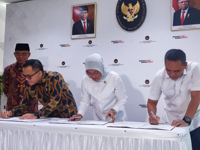 Penandatanganan SKB 3 Menteri Libur Nasional dan Cuti Bersama  2024 (Wilda/detikcom)