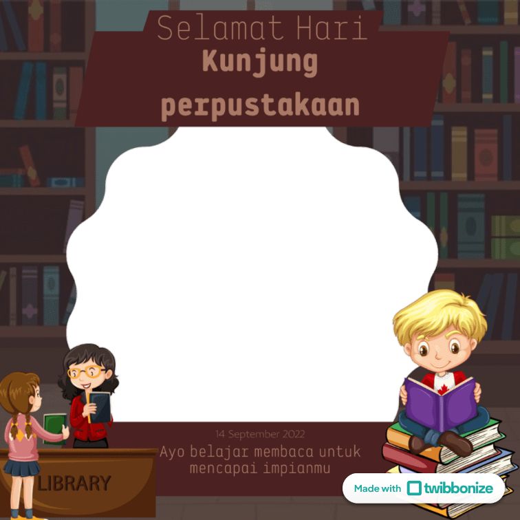 Twibbon Hari Kunjung Perpustakaan 2023
