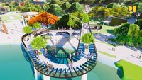 Penataan kawasan Waduk Gajah Mungkur Zona 1 dilaksanakan sejak September 2022 dan ditargetkan selesai pada Desember 2023. Saat ini progress fisiknya telah mencapai 62,9%, dengan jumlah anggaran yang dialokasikan bersumber dari APBN sebesar Rp 22,8 miliar. Foto: Dok. Kementerian PUPR
