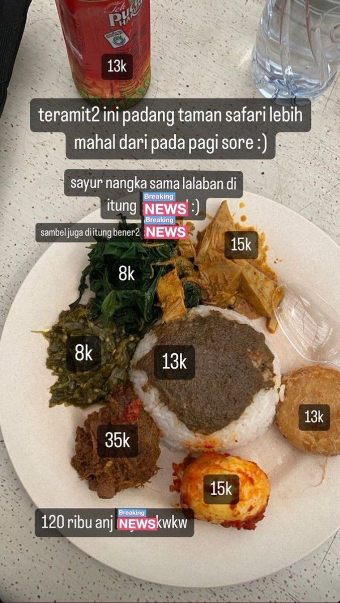 5 Curhatan Netizen Keluhkan Harga Nasi Padang yang Mahal