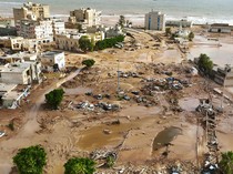 Banjir Libya Mengerikan, Warga Panjat Atap Gedung Selamatkan Diri