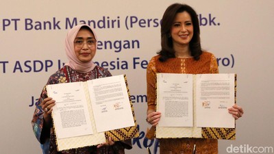Bank Mandiri Perkuat Kerja Sama Layanan Perbankan bagi ASDP