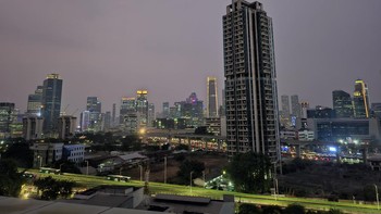 Foto gedung bertingkat di tengah Jakarta. Foto: Aisyah/detikINET