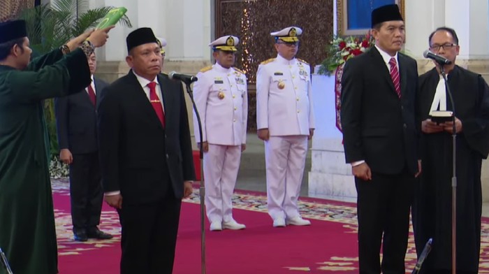 Jokowi Lantik Kabakamla dan Kepala Badan Karantina Indonesia