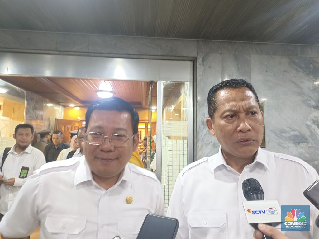 Kepala Badan Pangan Nasional (Bapanas) Arief Prasetyo Adi tak menampik soal kondisi cadangan pangan dari komoditas kedelai yang masih kosong di gudang Bulog. (CNBC Indonesia/Martyasari Rizky)
