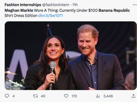 Meghan Markle pakai Banana Republic Meghan Markle pakai Banana Republic