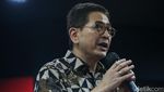Momen Arsjad Pamit saat Rapat Pemenangan Ganjar
