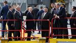 Momen Putin Sambut Kedatangan Kim Jong Un di Markas Antariksa Rusia