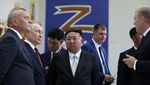 Momen Putin Sambut Kedatangan Kim Jong Un di Markas Antariksa Rusia
